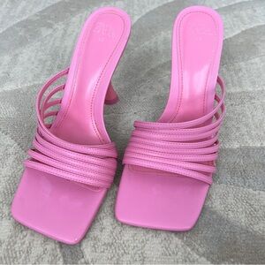 Zara Pink Strappy Women's Heels